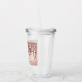 Rose Gold Imitate Glitzer & Foil 21. Geburtstag Acryltrinkbecher (Links)