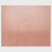 Rose Gold Imitate Glitzer Geschenkpapier (Flach)