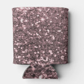 Rose Gold Imitate Glitzer Glitzern Dosenkühler (Rückseite)