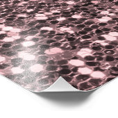 Rose Gold Imitate Glitzer Glitzern Fotodruck (Ecke)