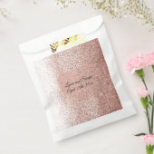 Rose Gold Imitate Glitzer Herzstück Geschenktütchen (Versiegelt)