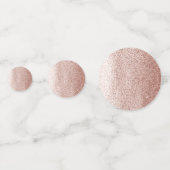 Rose Gold Imitate Glitzer Konfetti (Rückseiten)