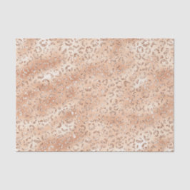 Rose Gold Imitate Glitzer Leopard Print Seidenpapier
