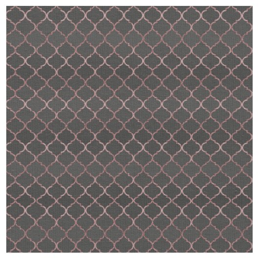 Rose Gold Imitate Glitzer Quatrefolienmuster Stoff (Nahaufnahme)