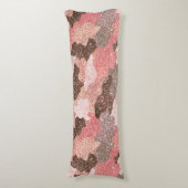 Rose Gold Imitate Glitzer Rosa Camouflage Seitenschläferkissen (Vorderseite Vertikal)