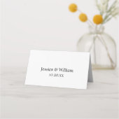 Rose Gold Imitate Glitzer Rosa ombre Hochzeit Platzkarte (Rückseite)