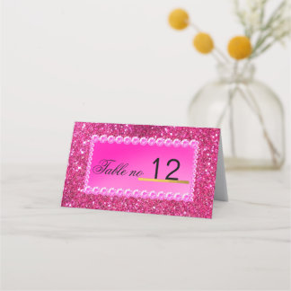 Rose Gold Imitate Glitzer Rosa ombre Hochzeit Platzkarte