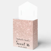 Rose Gold Imitate Glitzer Rosa ombre Sweet 16 Geschenkschachtel (Geöffnet)