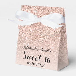 Rose Gold Imitate Glitzer Rosa ombre Sweet 16 Geschenkschachtel