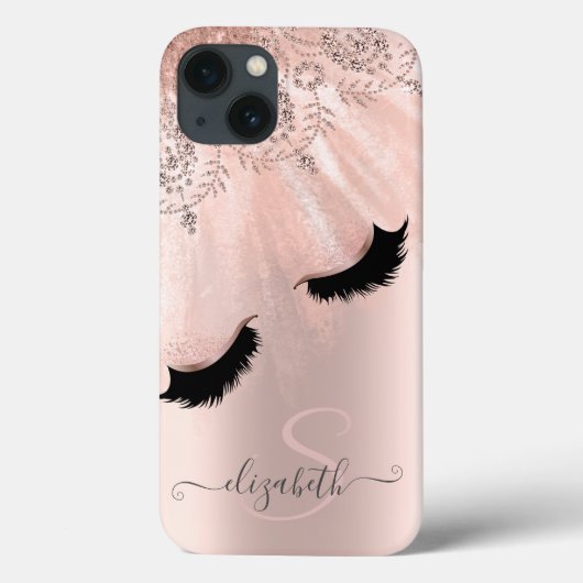 Rose Gold Imitate Lashes Rose Gold Case-Mate iPhone Hülle (Rückseite)
