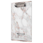 Rose-Gold-Imitate - Marmorrahmen Klemmbrett (Links)