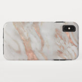 Rose-Gold-Imitate Marmorstruktur Case-Mate iPhone Hülle (Rückseite (Horizontal))