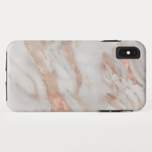 Rose-Gold-Imitate Marmorstruktur Case-Mate iPhone Hülle (Rückseite (Horizontal))