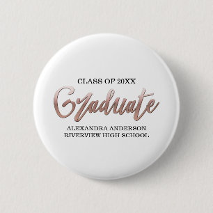 Rose Gold-Imitate verdecken Abschluss jeder Farbe Button