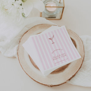 Rose Gold Imitation Texture Junggeselinnen-Abschie Serviette