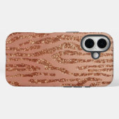 Rose Gold Imitats Bois iPhone 16 Fall Case-Mate iPhone Hülle (Rückseite (Horizontal))