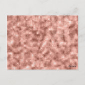 Rose Gold Imitats Foil 18. Geburtstag Save the Dat Postkarte (Rückseite)