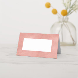 Rose Gold Imitats Foil Moderne geflochtene Platzka Platzkarte