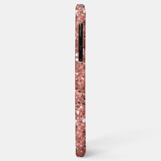 Rose Gold Imitats Glitzer Bling Handgeschriebener Case-Mate iPhone Hülle (Hinten/Links)