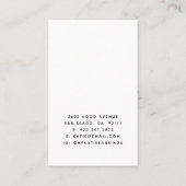 Rose Gold Imitats Glitzer-Grafikkarte Visitenkarte (Rückseite)