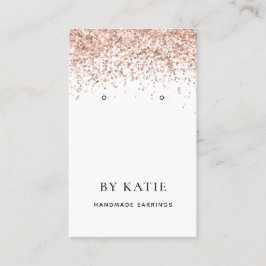 Rose Gold Imitats Glitzer-Grafikkarte Visitenkarte