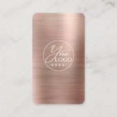 Rose Gold in Verbindung mit dem QR-Code der Social Visitenkarte (Rückseite)