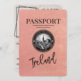 Rose Gold Ireland Pass Save the Date