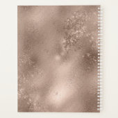 Rose Gold & Jegliche Farbenfarm Rustikale Hochzeit Planer (Rückseite)