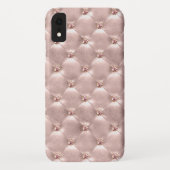 Rose Gold Jewel Bling Cushion geheftetes Kissen Case-Mate iPhone Hülle (Rückseite)
