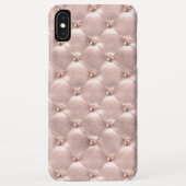 Rose Gold Jewel Bling Cushion geheftetes Kissen Case-Mate iPhone Hülle (Rückseite)