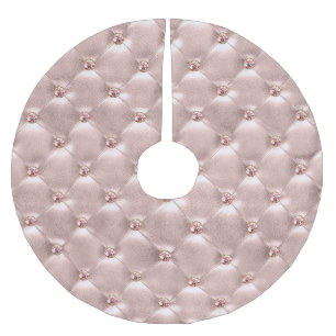 Rose Gold Jewel Bling Cushion geheftetes Kissen Polyester Weihnachtsbaumdecke