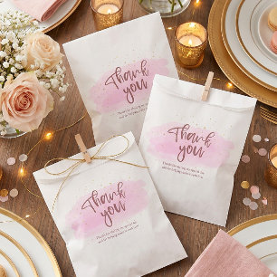 Rose Gold Junggesellinnenabschied Danke Geschenktütchen