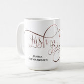 Rose Gold Kaffeetasse (Vorderseite Links)