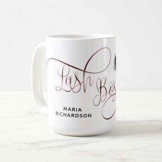 Rose Gold Kaffeetasse (Vorderseite Links)