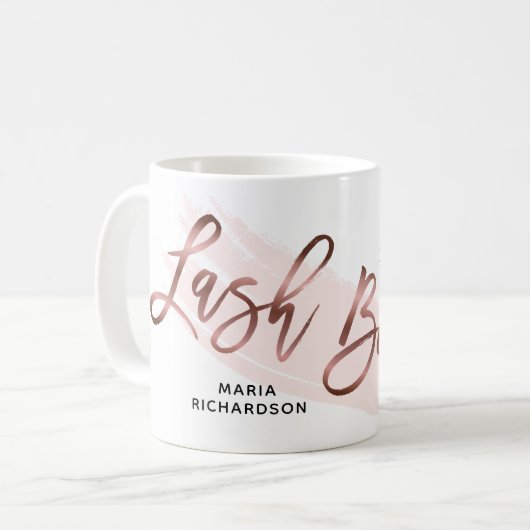 Rose Gold Kaffeetasse (Vorderseite Links)