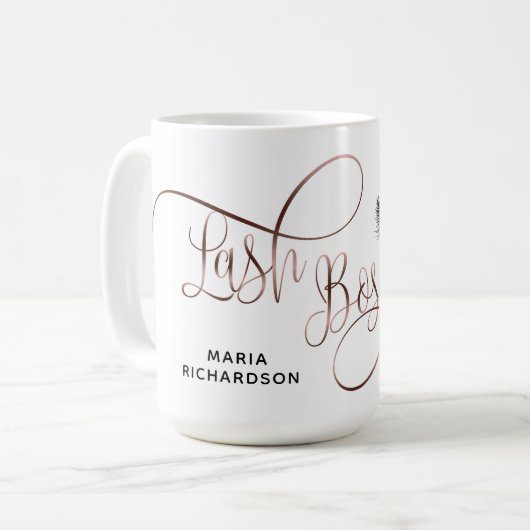 Rose Gold Kaffeetasse (Vorderseite Links)