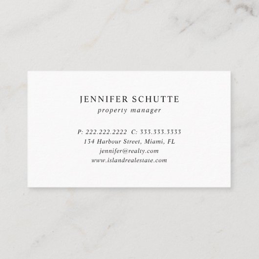 Rose Gold Key Modern Real Anwesen Agent Broker Visitenkarte (Rückseite)