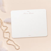 Rose Gold Klassische Elegance Personalisierte Gesc Mitteilungskarte