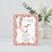 Rose Gold Kleine Mermaid Baby Dusche Budget (Stehend Vorderseite)