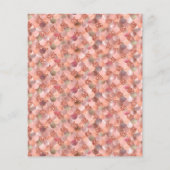 Rose Gold Kleine Mermaid Baby Dusche Budget (Rückseite)