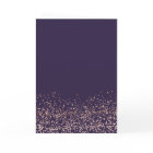 Rose gold Konfetti lila Typografie Hochzeit