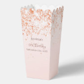 Rose Gold Konfetti Name Geburtstag Geschenkschachtel (Vorderseite)