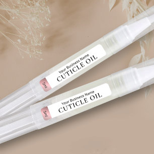 Rose Gold Kosmetische Drehung Pen Cuticle Oil Etik Etiketten