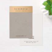 Rose Gold Kraft Earring Schmuck Display Card (Schreibtisch)