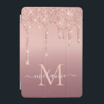 Rose Gold kundenspezifischer Letter Ihr Name iPad  iPad Mini Hülle<br><div class="desc">iPad deckt mit Monogram Name Text Rose Gold Blush Glitzer Sparkle Personalisiert Geburtstag - Geburtstag oder Hochzeitsgeschenk / Beißig - Fügen Sie Ihren Brief / Name - Text oder Entfernen - Make Your Special iPad Hüllen Gift - Neu formatieren und verschieben oder entfernen und hinzufügen / Elemente mit Anpassungstool. Design...</div>