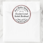 Rose Gold Kunsthandwerkliches Gourmet-Lebensmittel Runder Aufkleber (Tasche)