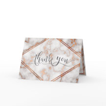 Rose Gold/Kupfer-Marmorkalligraphie