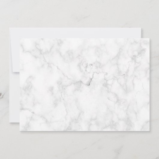 Rose Gold Kupfer Palm Tree Marmor Foto Hochzeit Save The Date (Rückseite)