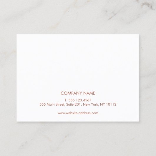 Rose Gold Lash Erweiterungen Aftercare Instruktion Visitenkarte (Rückseite)