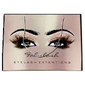 Rose Gold Lash Makeup Glitzer Schönheitskosmetik Große Geschenktüte (Vorderseite)